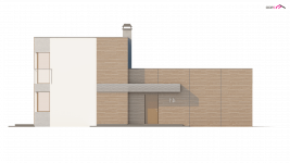 Elewacja projektu Zx41 - 1 - wersja lustrzana