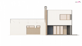 Elewacja projektu Zx41 - 3 - wersja lustrzana