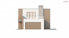 Elewacja projektu Zx41 - 4 - wersja lustrzana