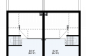 Projekt domu bliźniaczego Zb8 - strych