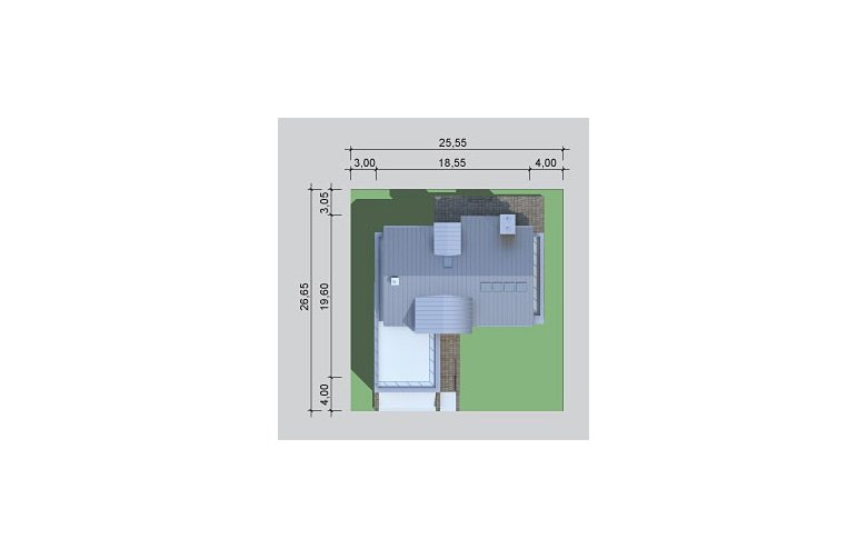 Projekt domu wielorodzinnego LK&861 - Usytuowanie