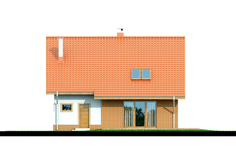 Projekt domu jednorodzinnego Armanda - elewacja 3