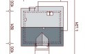 Projekt domu jednorodzinnego Armanda - usytuowanie - wersja lustrzana