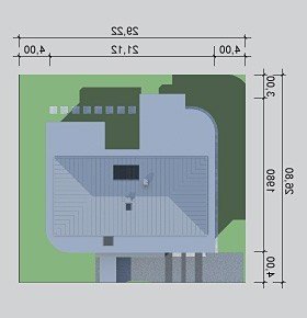 Usytuowanie budynku LK&855 w wersji lustrzanej