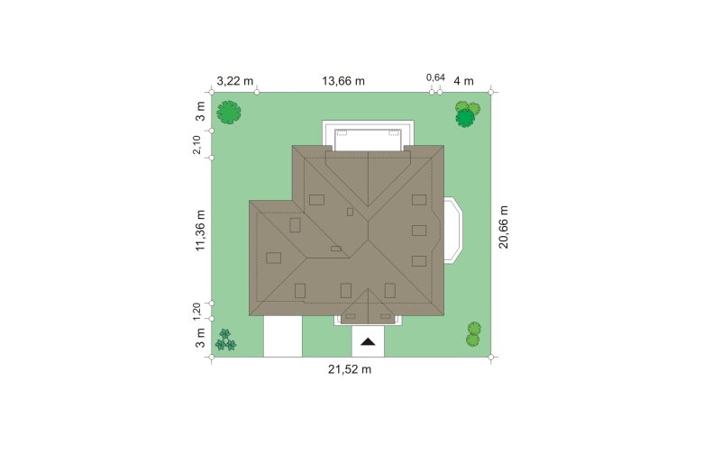 Projekt domu wielorodzinnego Figiel 2 (258) - Usytuowanie