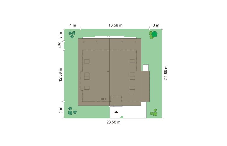 Projekt domu wielorodzinnego Otwarty (263) - Usytuowanie