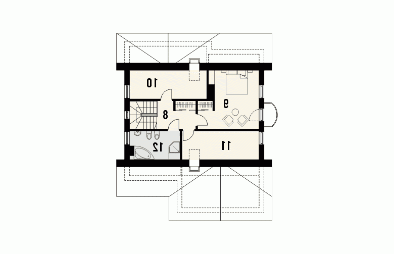 Projekt domu jednorodzinnego PERGAMIN - 