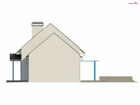 Elewacja projektu Z217 - 1 - wersja lustrzana