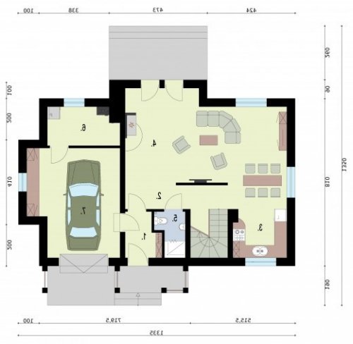 RZUT PRZYZIEMIA DAVOS - wersja lustrzana