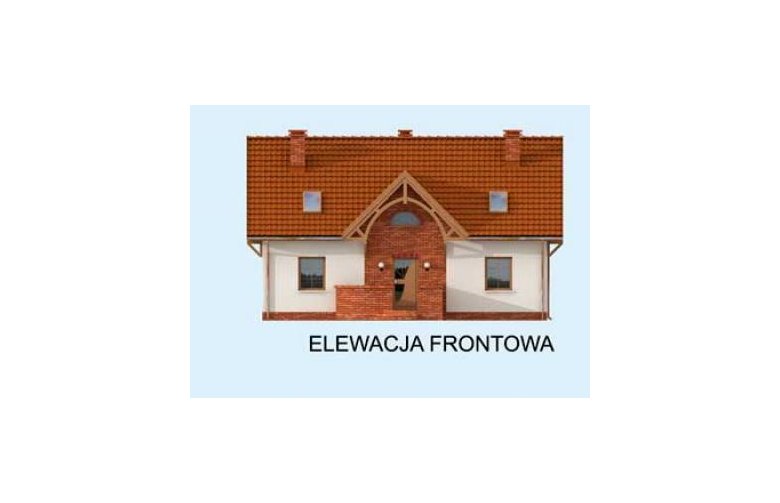 Projekt domu z poddaszem MIRAMAS 2 - elewacja 1