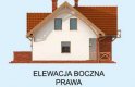 Projekt domu z poddaszem MIRAMAS 2 - elewacja 4