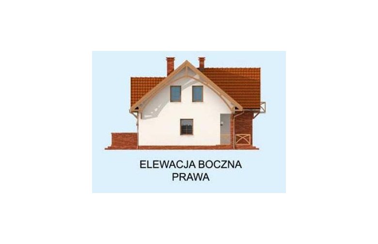 Projekt domu z poddaszem MIRAMAS 2 - elewacja 4