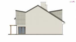 Elewacja projektu Zb7 - 4 - wersja lustrzana