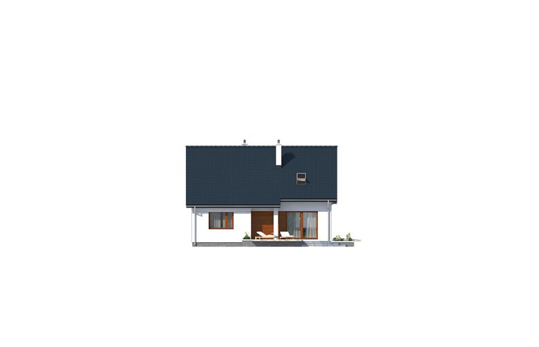Projekt domu tradycyjnego Ibis - elewacja 3