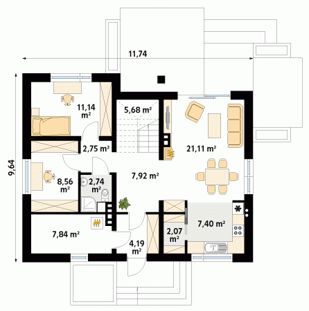 Rzut projektu Ibis