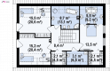 Projekt domu z poddaszem Z240 - rzut poddasza