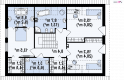 Projekt domu z poddaszem Z240 - rzut poddasza