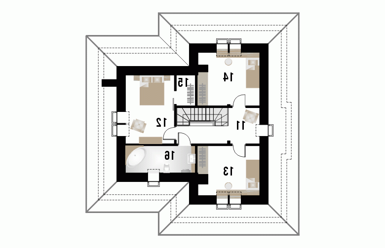 Projekt domu jednorodzinnego AMALFI - 