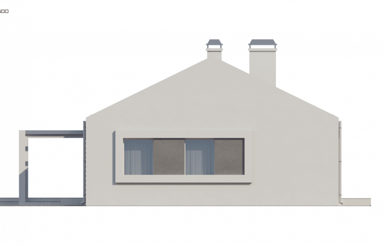 Projekt domu energooszczędnego Z251 - elewacja 2