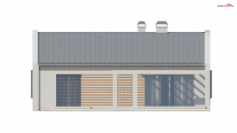 Elewacja projektu Z251 - 1 - wersja lustrzana