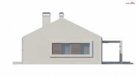 Elewacja projektu Z251 - 2 - wersja lustrzana