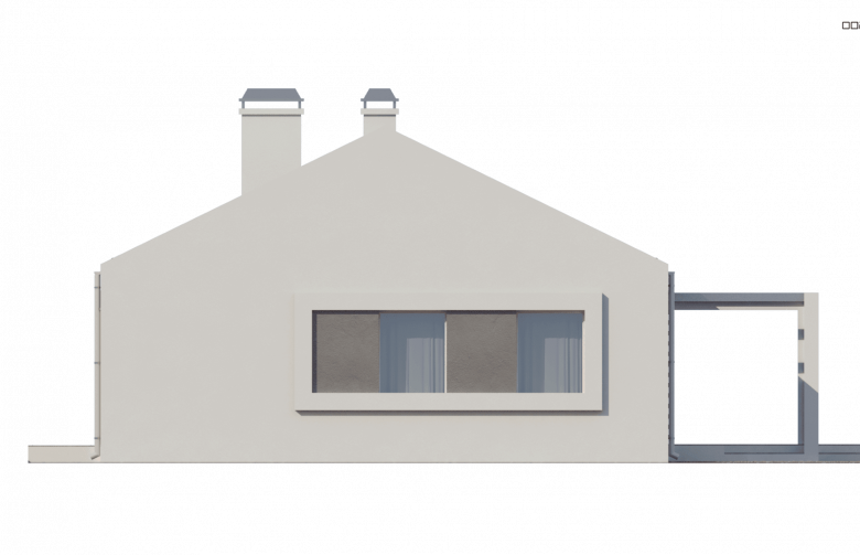 Projekt domu energooszczędnego Z251 - elewacja 2