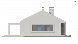 Elewacja projektu Z251 - 3 - wersja lustrzana