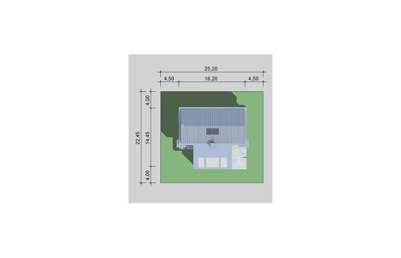 Projekt domu z poddaszem LK&897 - Usytuowanie