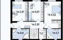 Projekt domu piętrowego Zx55 - poddasze