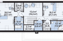 Projekt domu z poddaszem Zx58 - rzut poddasza