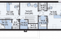 Projekt domu z poddaszem Zx58 - rzut poddasza