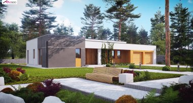Zx100 120.56 m2 | Projekt domu parterowego | projekty domów 