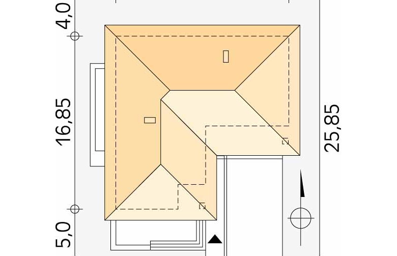 Projekt domu tradycyjnego Neptun 7 - Usytuowanie