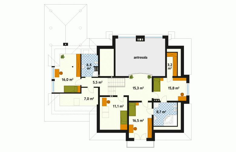 Projekt domu tradycyjnego Artemida - 