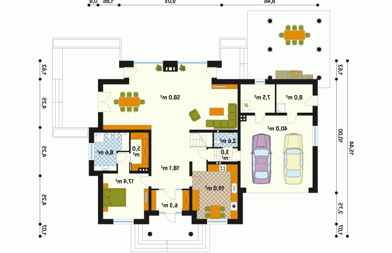 Projekt domu tradycyjnego Artemida - 