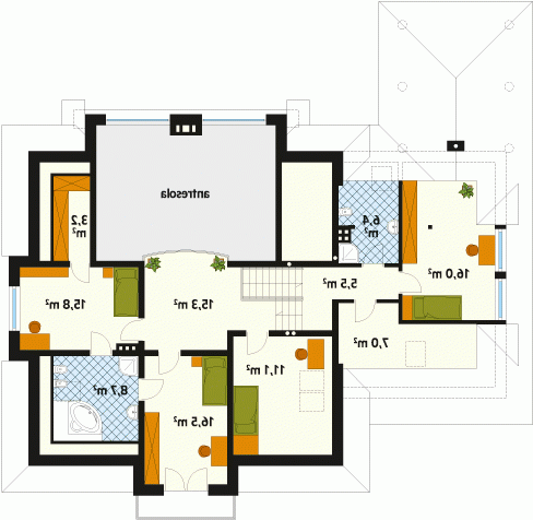 Rzut projektu Artemida - wersja lustrzana