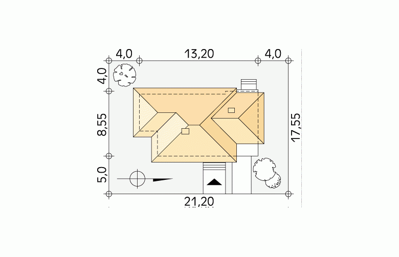 Projekt domu tradycyjnego Gemini 2 - Usytuowanie