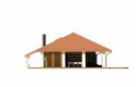 Projekt domu letniskowego Sauna - elewacja 4