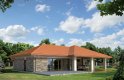 Projekt domu letniskowego Sauna - wizualizacja 1