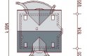 Projekt domu jednorodzinnego Karmelita bez garażu - usytuowanie - wersja lustrzana