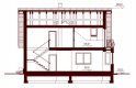 Projekt domu jednorodzinnego Karmelita bez garażu - przekrój 2