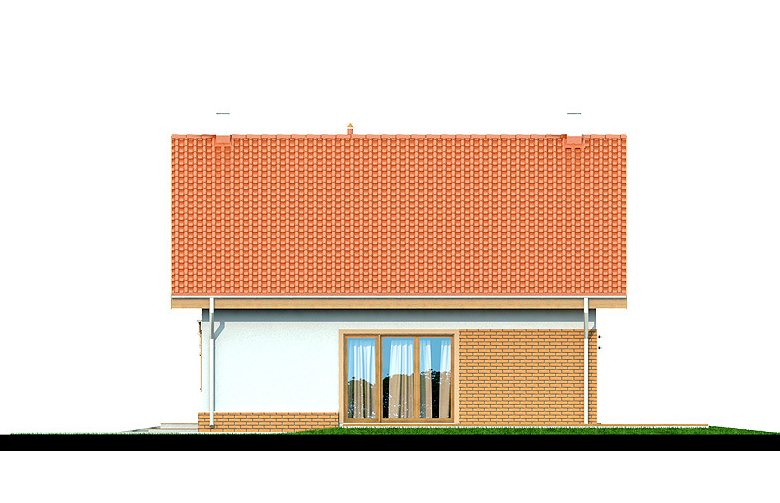 Projekt domu jednorodzinnego Noelia - elewacja 2