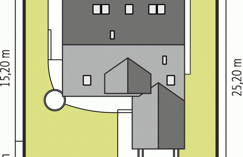 Projekt domu jednorodzinnego Kalina (nowa) G1 - Usytuowanie