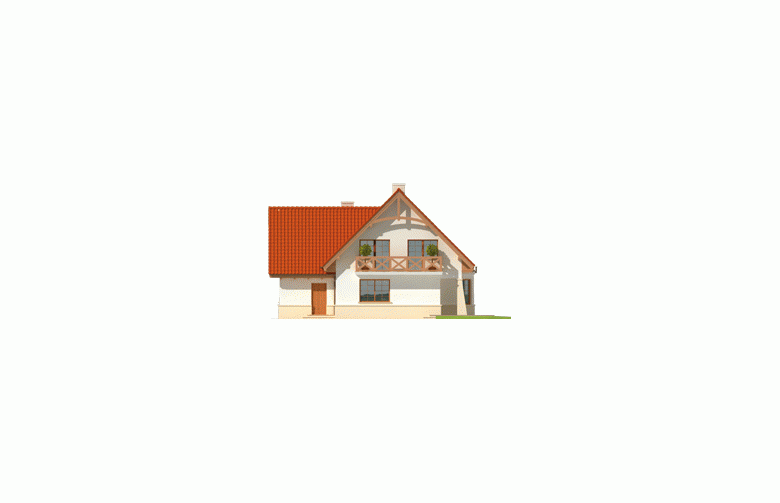 Projekt domu jednorodzinnego Karolinka G1 - elewacja 3