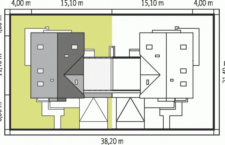 Projekt domu bliźniaczego Karolinka G2 (bliźniak)  - Usytuowanie