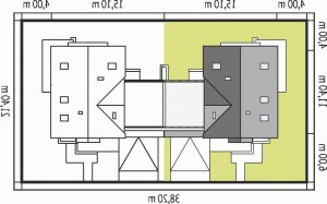 Usytuowanie budynku Karolinka G2 (bliźniak)  w wersji lustrzanej