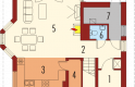 Projekt domu jednorodzinnego Kim (wersja A) - parter