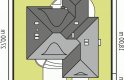 Projekt domu jednorodzinnego Klarysa G2 - usytuowanie - wersja lustrzana