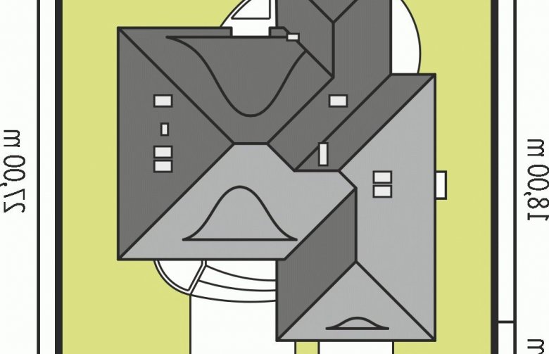 Projekt domu jednorodzinnego Klarysa G2 - Usytuowanie - wersja lustrzana
