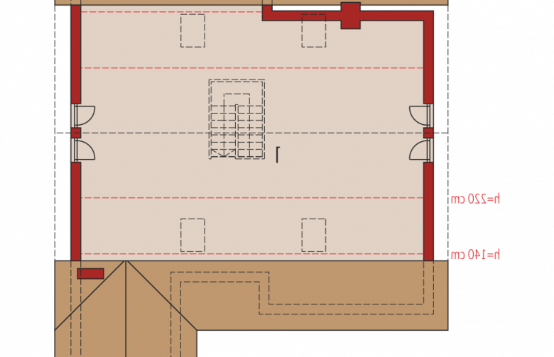Projekt domu jednorodzinnego Klementynka G1 - poddasze